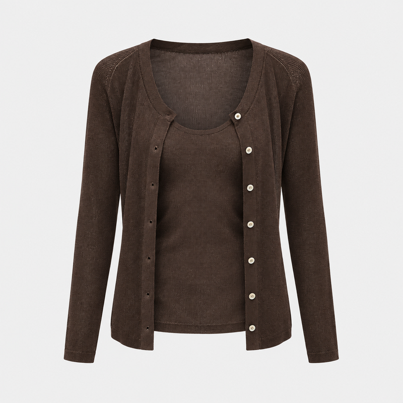 Mira Fine-Knit Cardigan