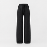 Harper Cotton Drawstring Pants in Black