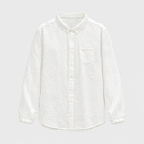 Rowan Crinkle Cotton Shirt in White
