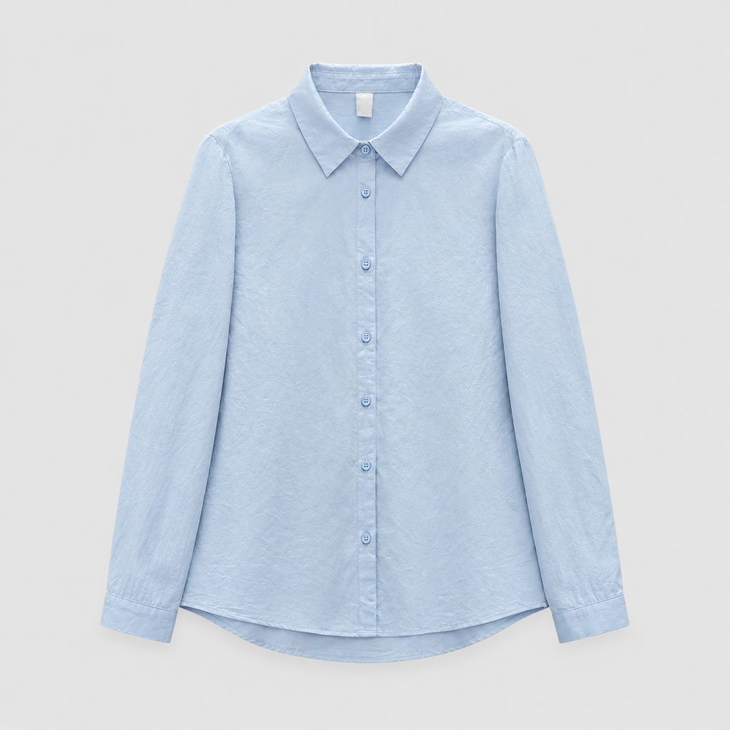 Camille Cotton Shirt in Blue